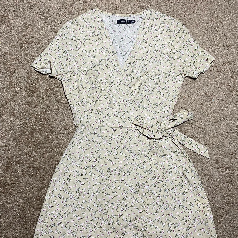 Boohoo Floral Print Adjustable Sundress